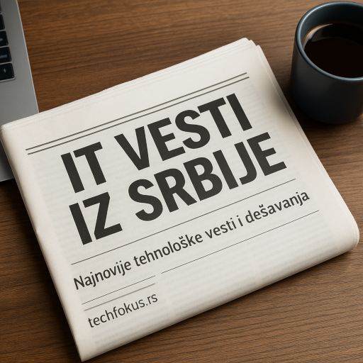 Ilustracija digitalnih vesti sa fokusom na IT i tehnološke trendove u Srbiji.