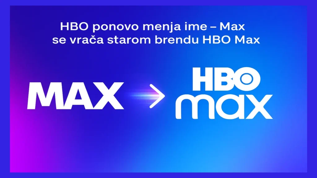 HBO ponovo menja ime – Max se vraća starom brendu HBO Max