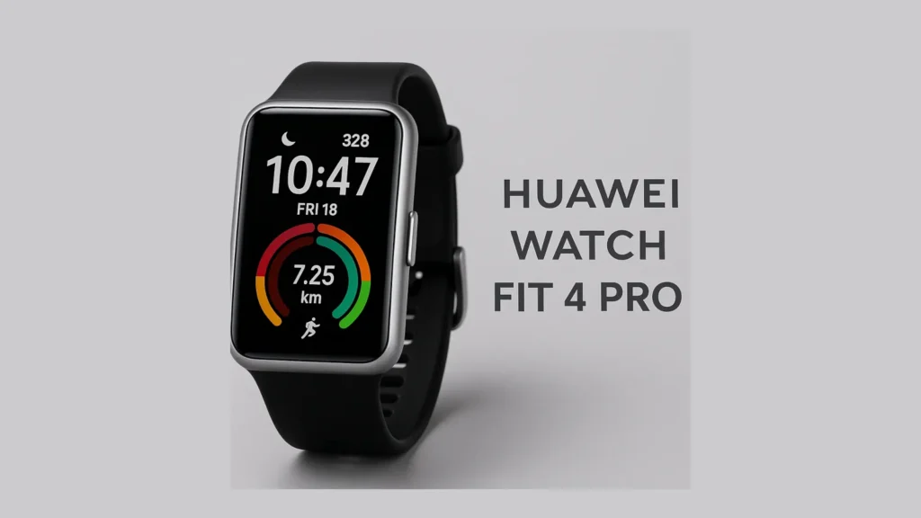 Huawei Watch Fit 4 Pro pametni sat sa AMOLED ekranom i crnom narukvicom