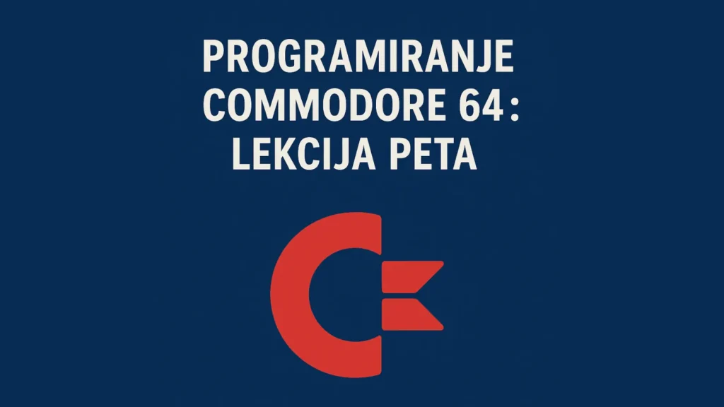 Programiranje na Commodore 64 – lekcija peta uz logotip i adresu sajta