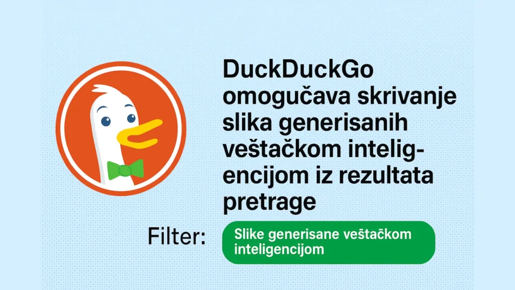 DuckDuckGo omogućava filtriranje KI-generisanih slika u rezultatima pretrage