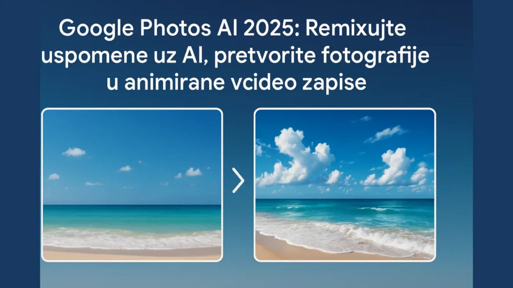 Pretvaranje fotografije u animirani video uz pomoć AI u Google Photos aplikaciji 2025