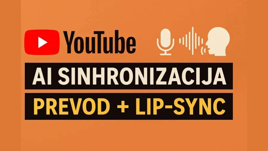 YouTube AI sinhronizacija govora na jezik korisnika (prevod + lip-sync)