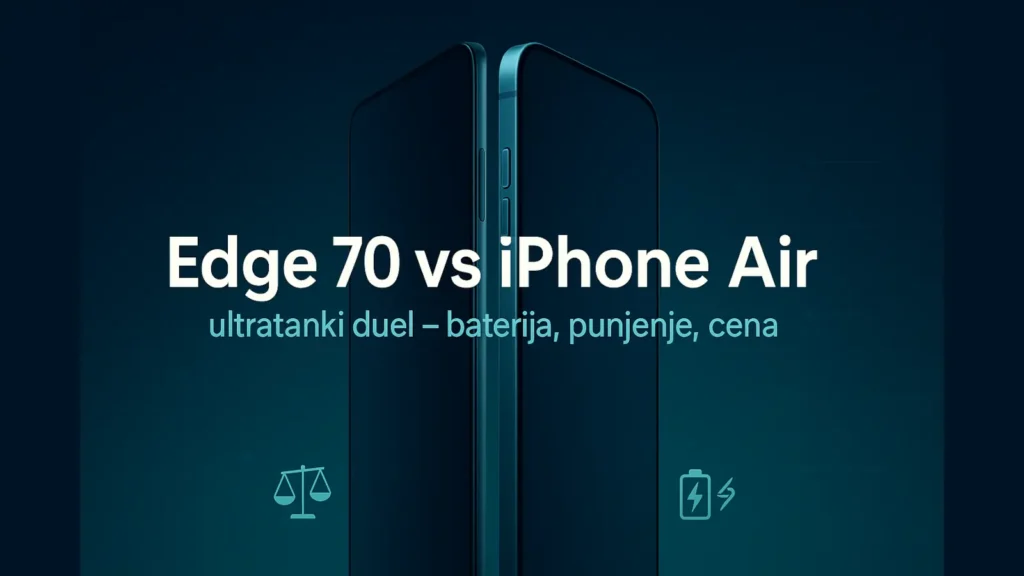 Motorola Edge 70 naspram iPhone Air – ultratanki duel sa fokusom na bateriju, punjenje i cenu