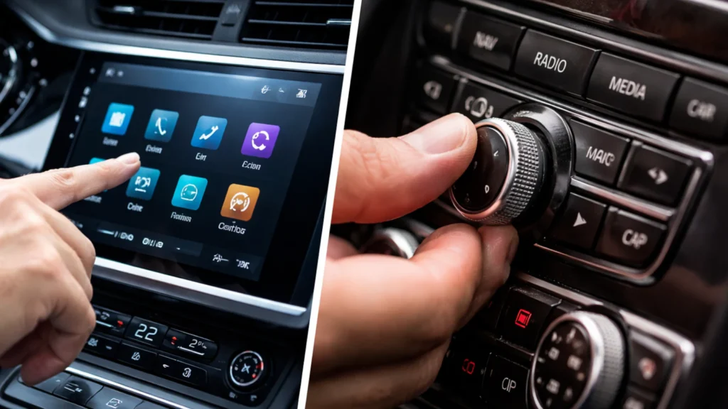 Poređenje touch ekrana i klasičnih dugmića u automobilu tokom vožnje